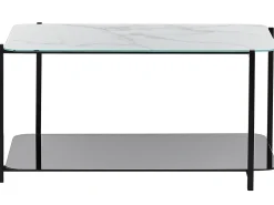 Sofabord GLOSTER Hærdet glas Hvid marmor