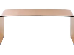 Sofabord KENDALL Hærdet glas Brun