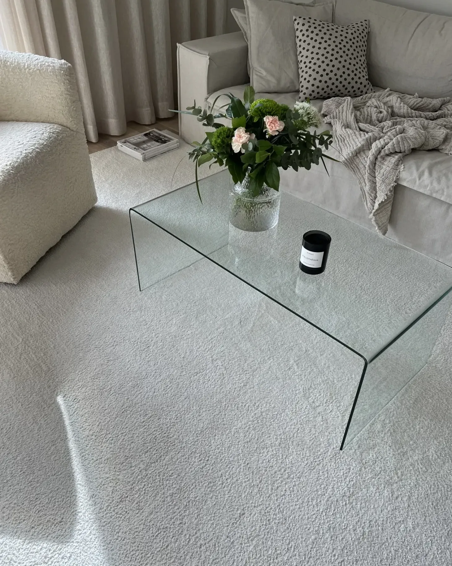 Sofabord KENDALL Hærdet glas Transparent