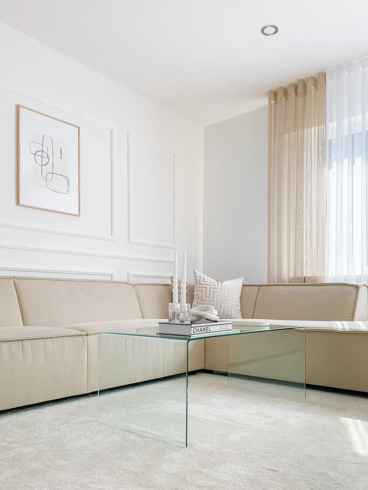 Sofabord KENDALL Hærdet glas Transparent