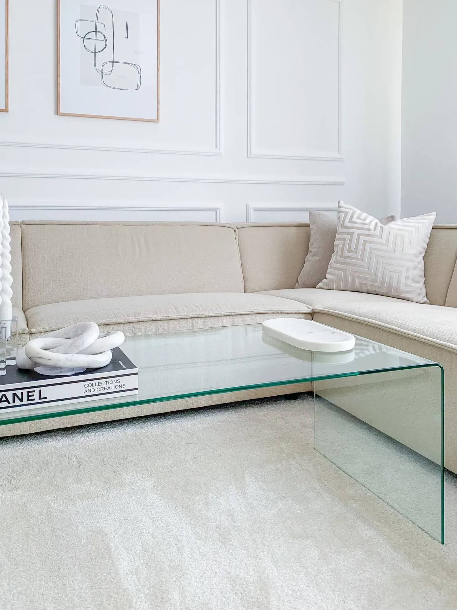 Sofabord KENDALL Hærdet glas Transparent