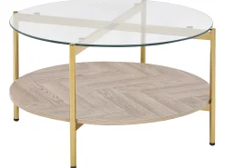 Sofabord LOVELL Hærdet glas Guld