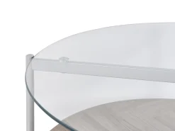 Sofabord LOVELL Hærdet glas Sølv
