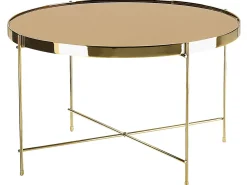 Sofabord LUCEA Hærdet glas Guld