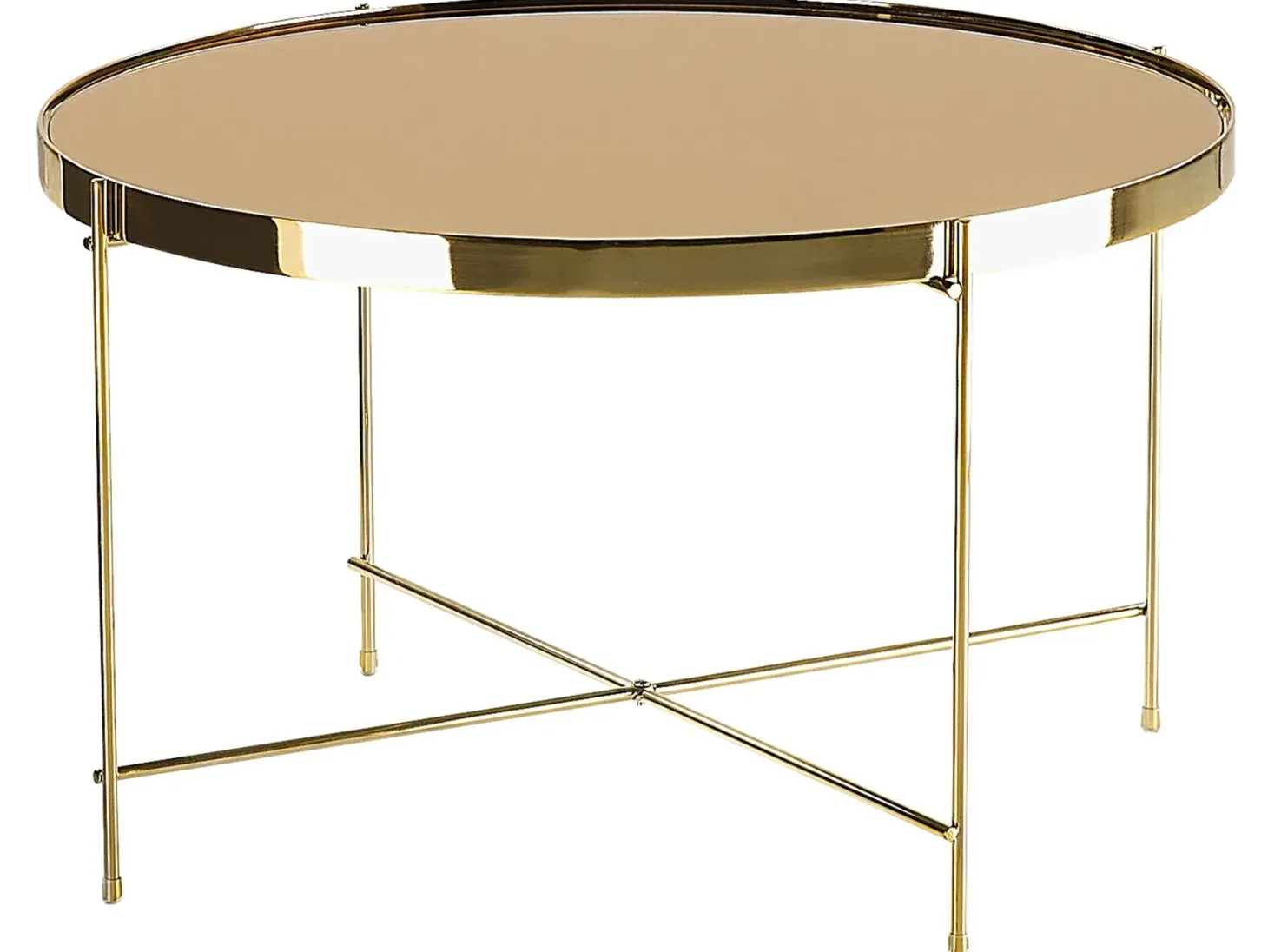 Sofabord LUCEA Hærdet glas Guld