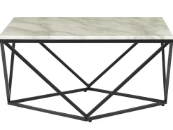 Sofabord MALIBU Hvid marmor