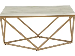 Sofabord MALIBU Marmor/guld