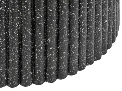 Sofabord POZZA II 106 cm 106 cm Terrazzo effekt Sort terrazzo