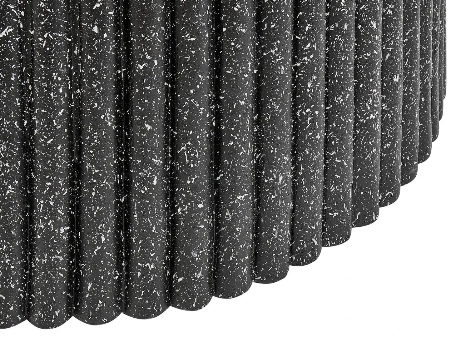 Sofabord POZZA II 106 cm 106 cm Terrazzo effekt Sort terrazzo