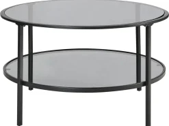 Sofabord TELLAKA Hærdet glas Sort