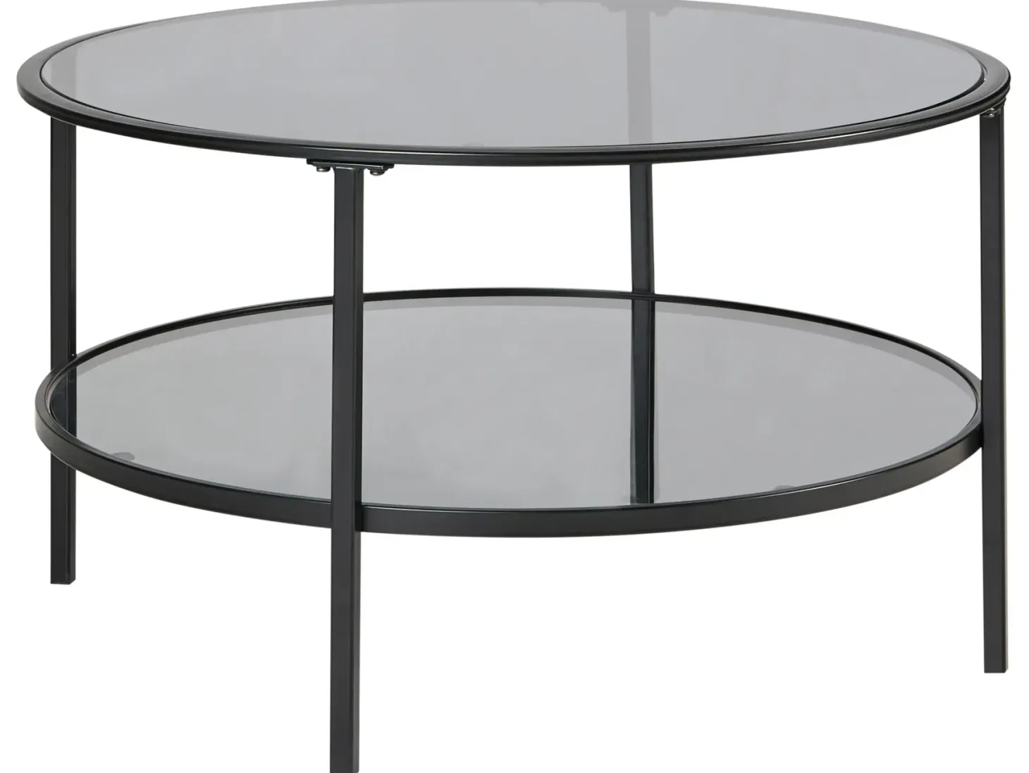 Sofabord TELLAKA Hærdet glas Sort