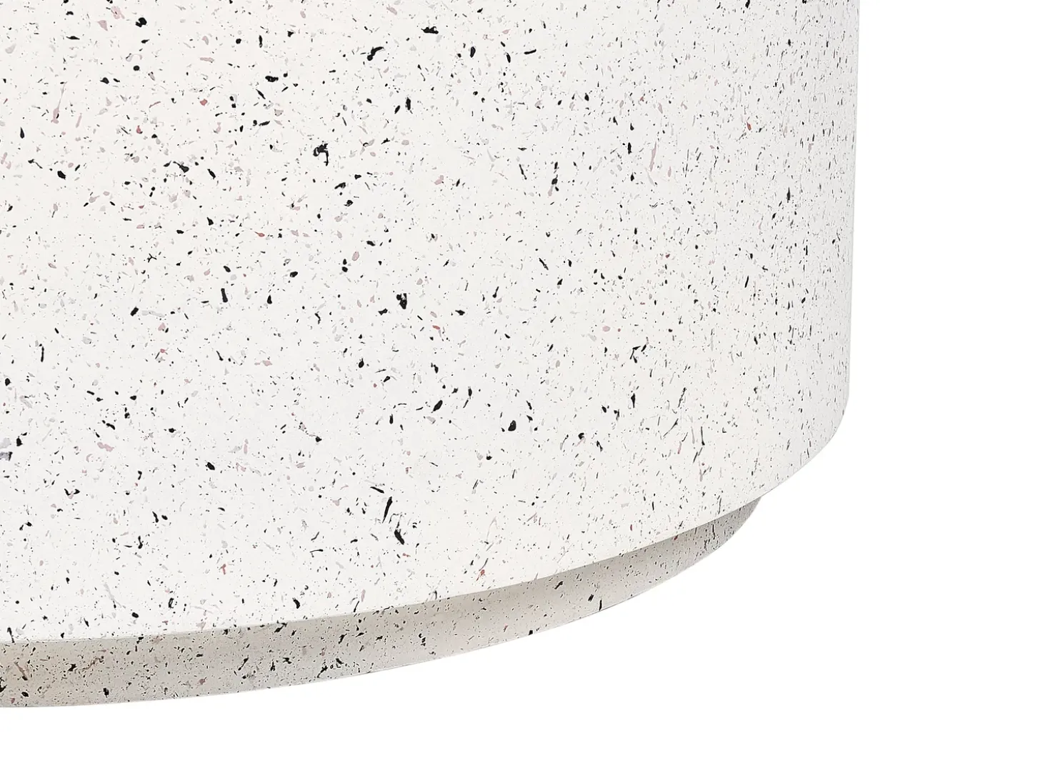 Sofabord TREZZO 90 cm 90 cm Terrazzo effekt Hvid terrazzo
