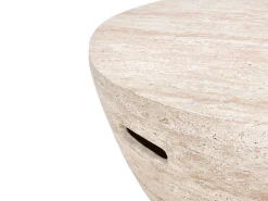 Sofabord VICARELLO 68 cm 68 cm Travertin Effekt