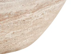 Sofabord VICARELLO 68 cm 68 cm Travertin Effekt