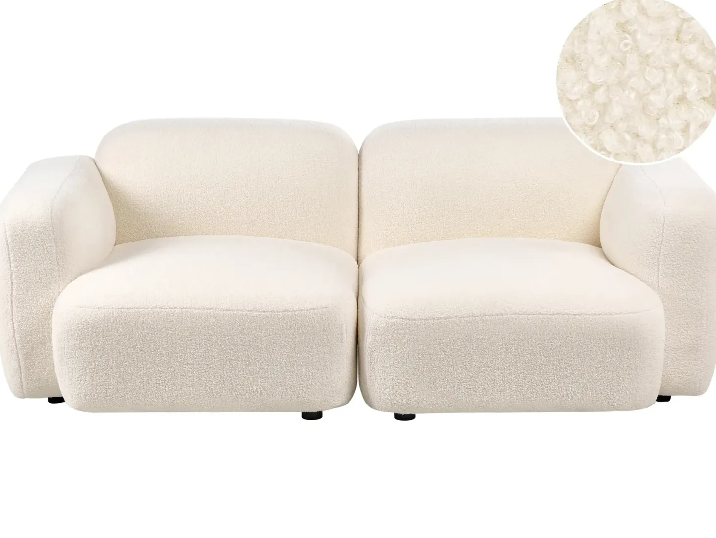 Sofa 3 personers AFOSS Boucle Cremehvid