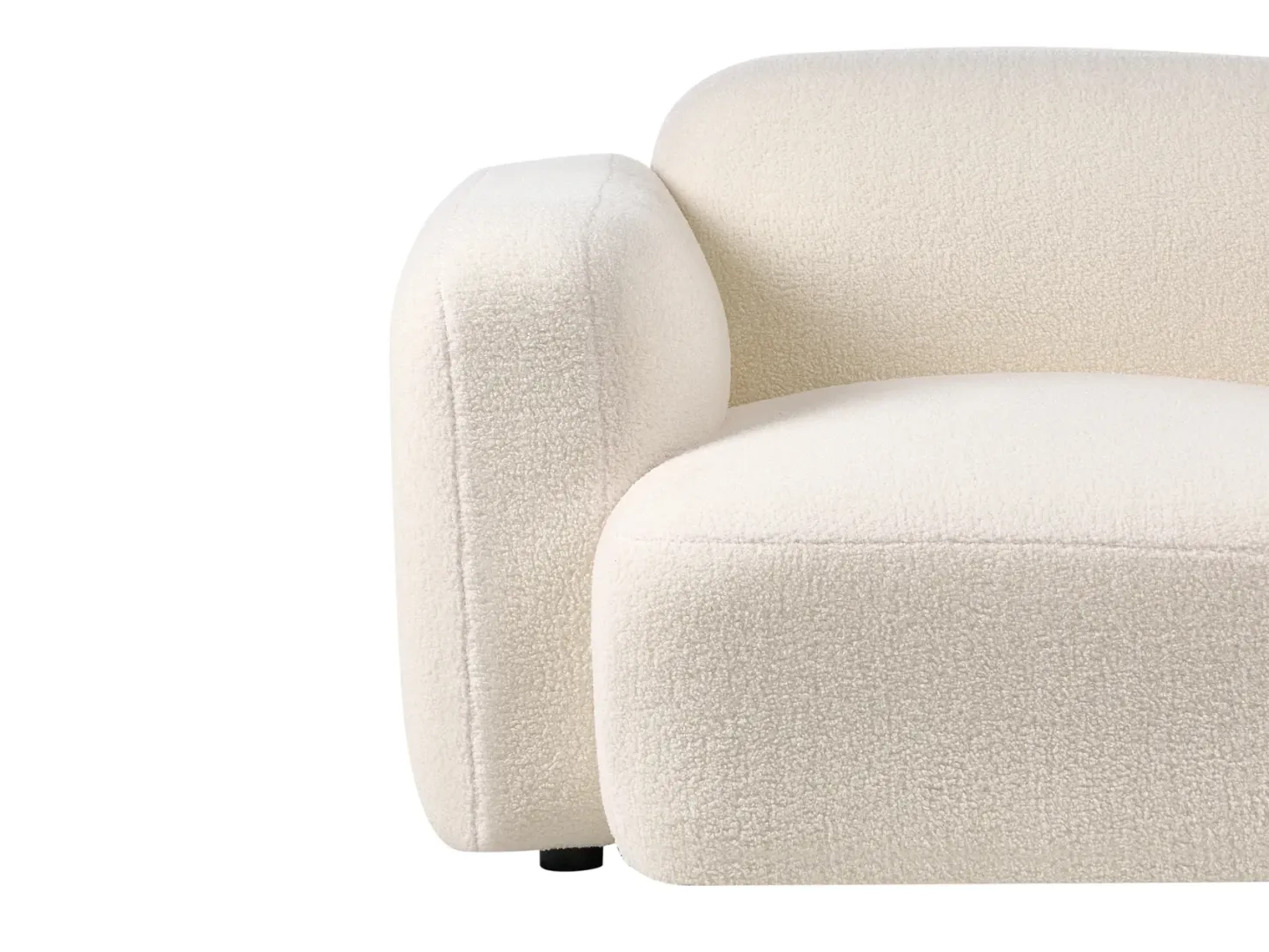 Sofa 3 personers AFOSS Boucle Cremehvid