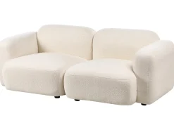 Sofa 3 personers AFOSS Boucle Cremehvid