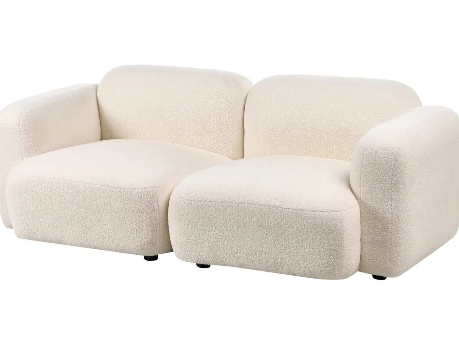 Sofa 3 personers AFOSS Boucle Cremehvid