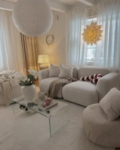 Sofa 3 personers AFOSS Lys Beige