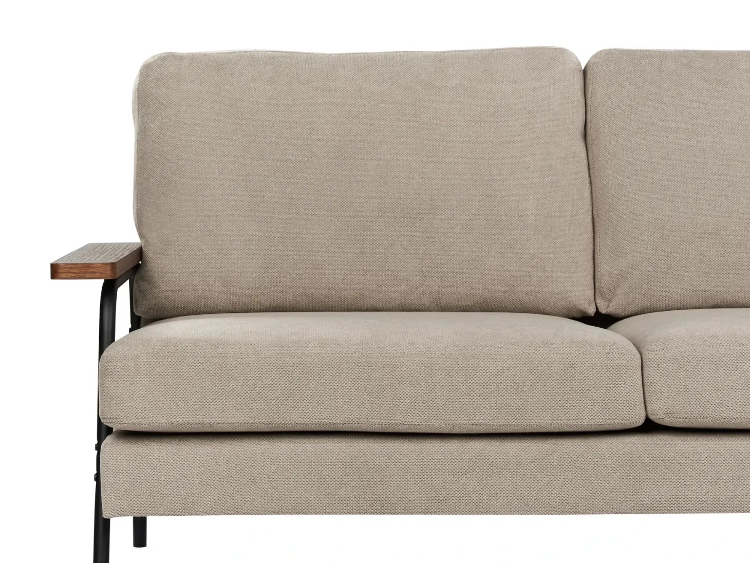 Sofa 3 personers AKRANES Brungrå