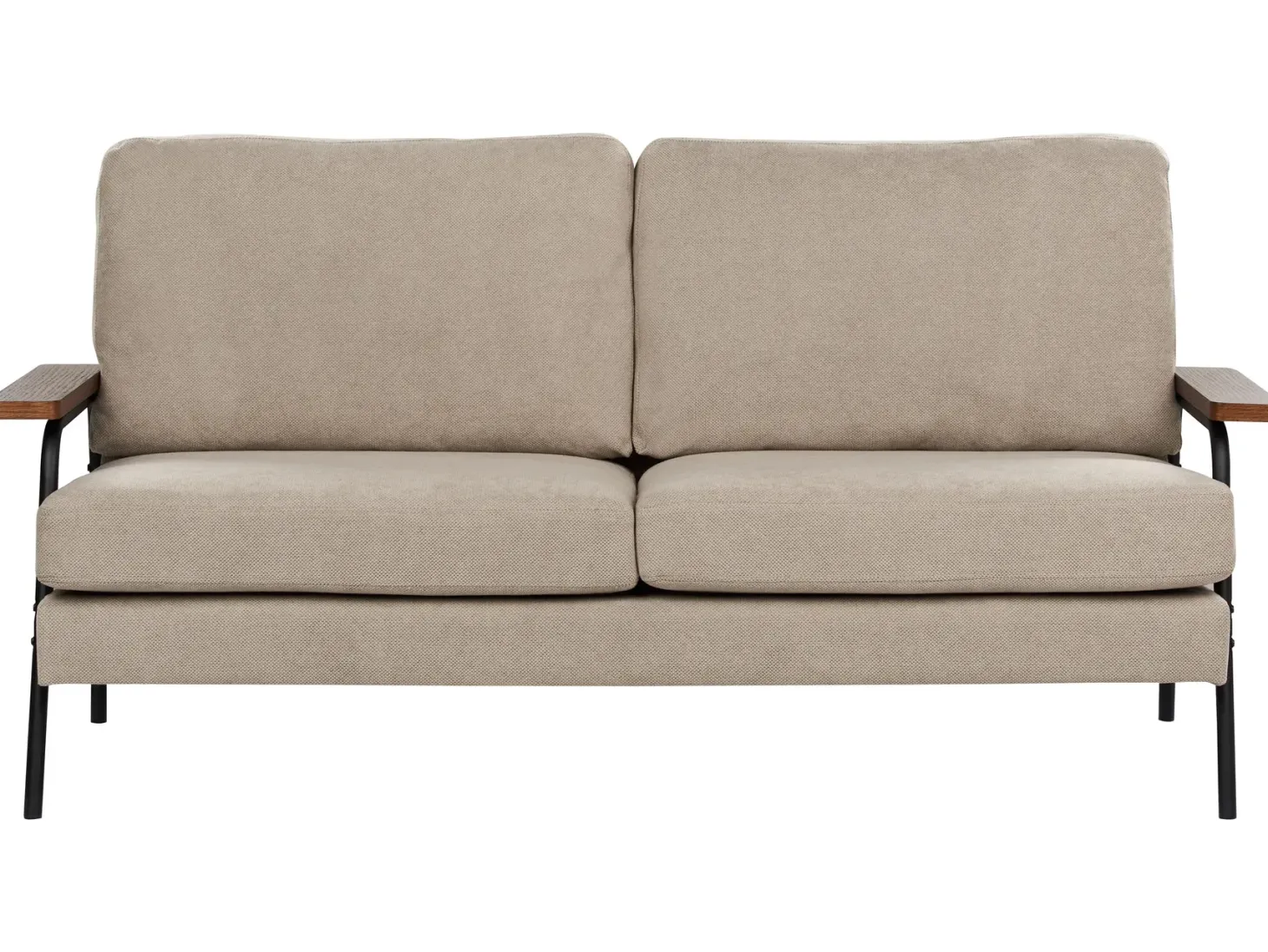 Sofa 3 personers AKRANES Brungrå