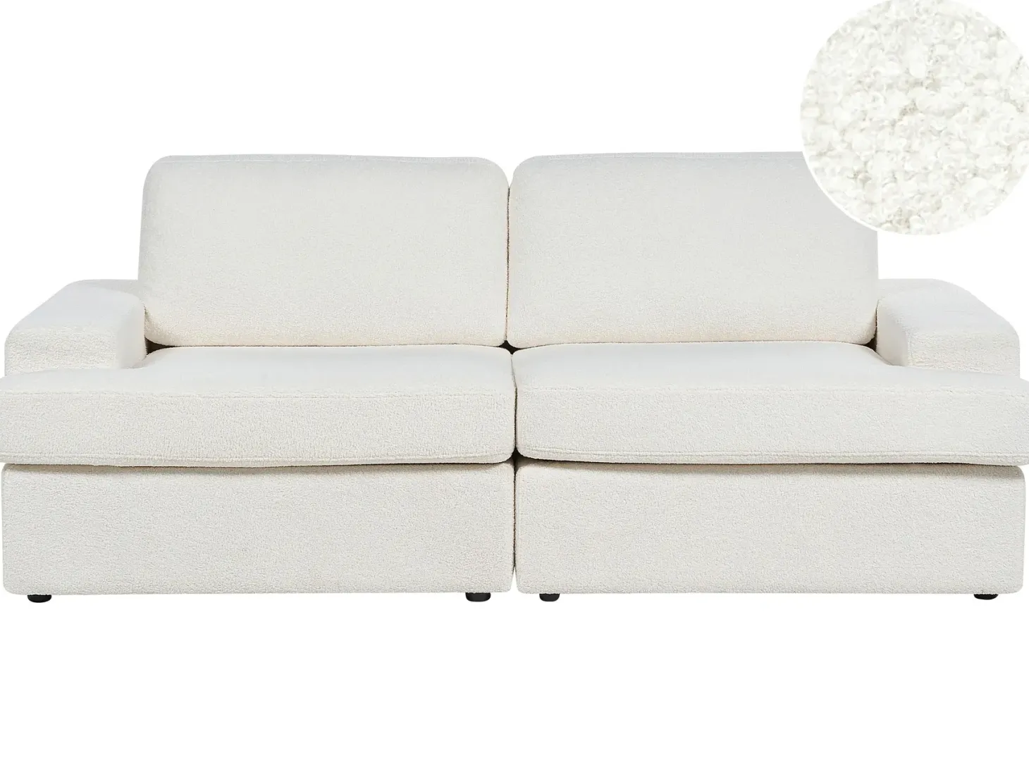 Sofa 3 personers ALLA Boucle Cremehvid