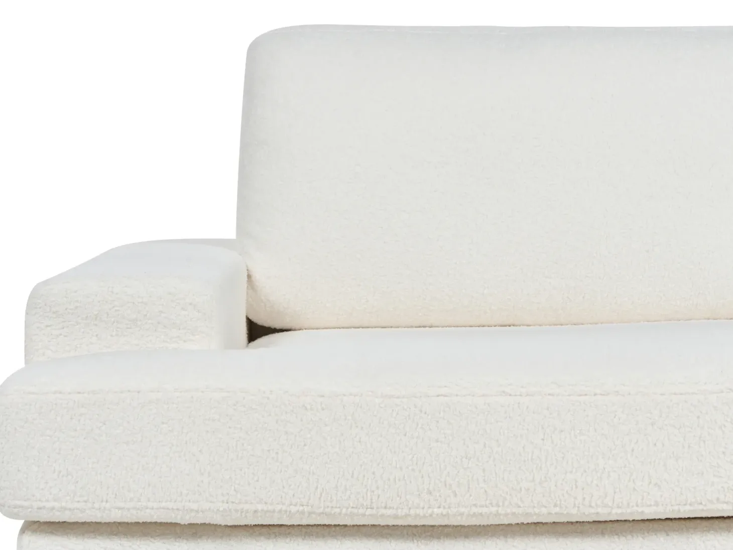 Sofa 3 personers ALLA Boucle Cremehvid