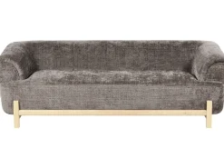 Sofa 3 personers ALNOR Chenille Brun