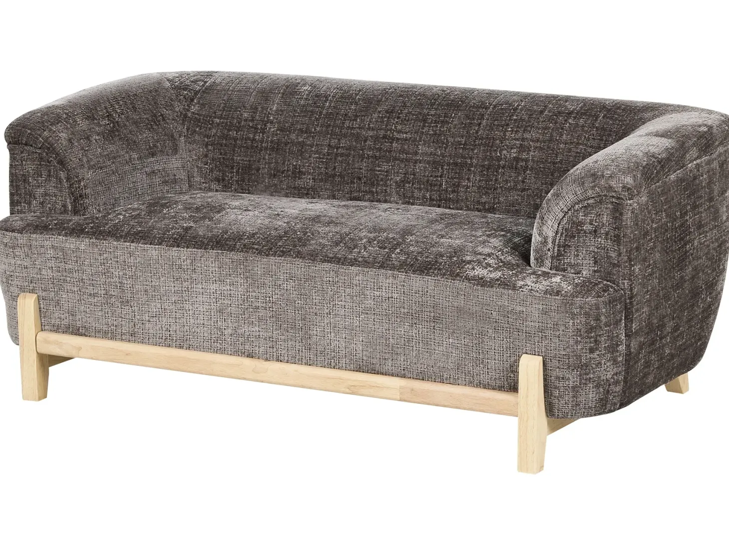 Sofa 2 personers ALNOR Chenille Brun