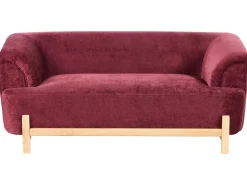 Sofa 2 personers ALNOR Chenille Bordeaux
