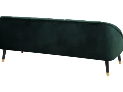 Sofa 3 personers ALSVAG Velour Smaragdgrøn