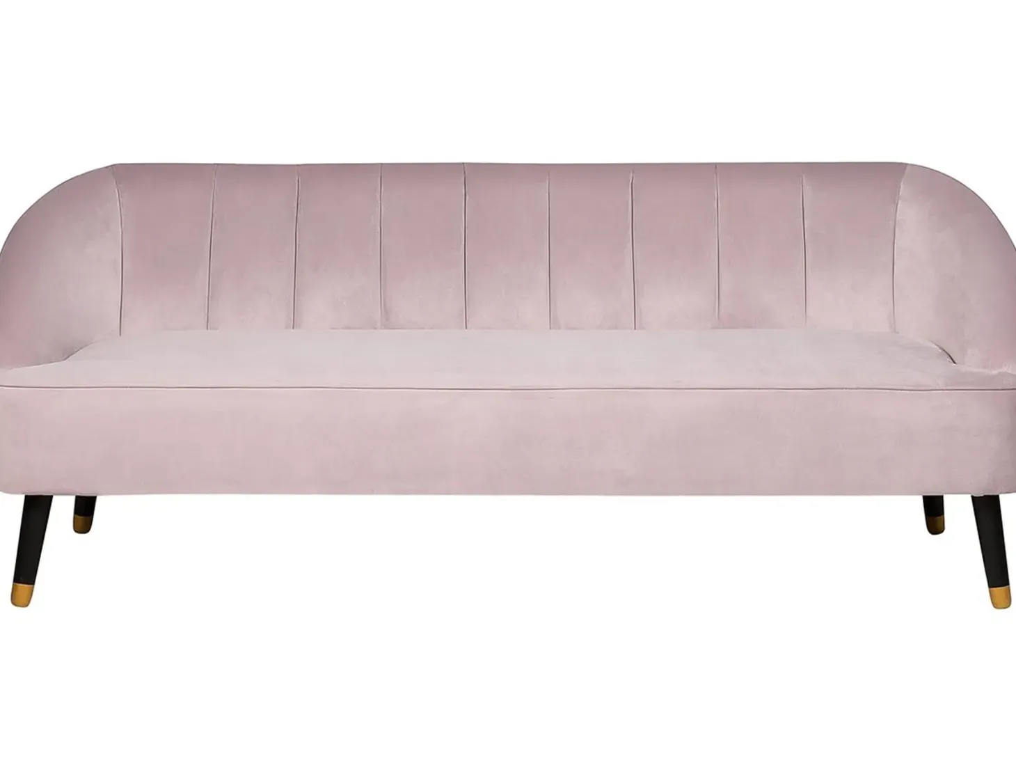 Sofa 3 personers ALSVAG Velour Lyserød