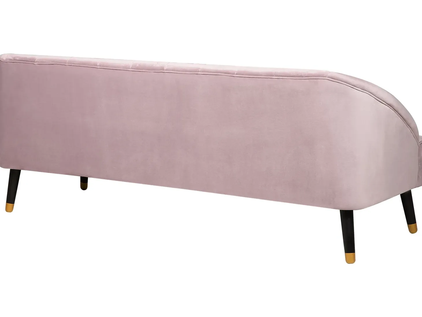 Sofa 3 personers ALSVAG Velour Lyserød