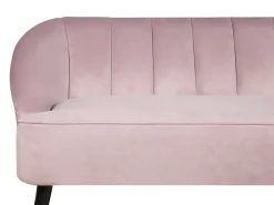 Sofa 3 personers ALSVAG Velour Lyserød