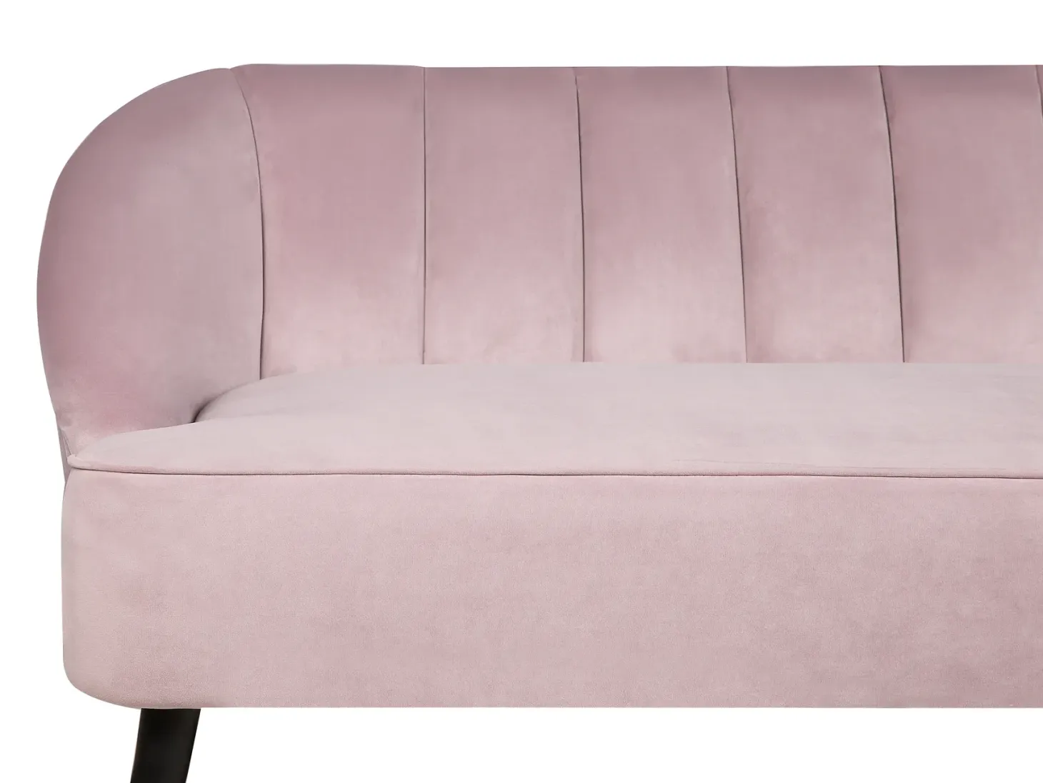 Sofa 3 personers ALSVAG Velour Lyserød