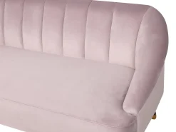 Sofa 3 personers ALSVAG Velour Lyserød