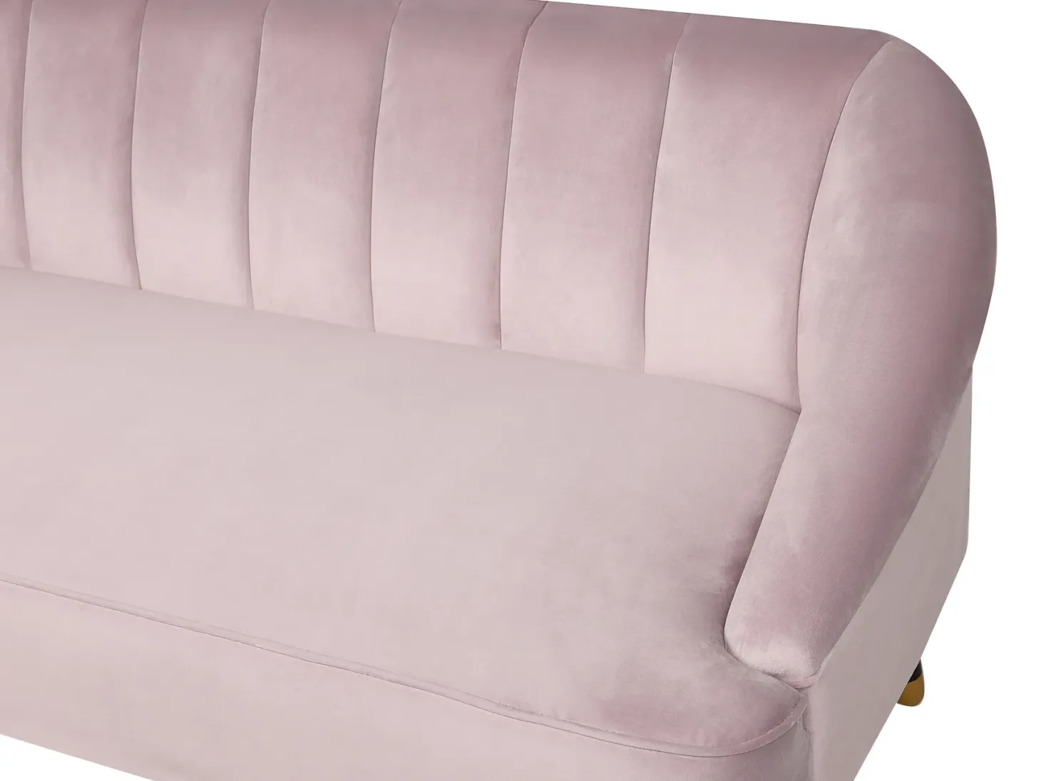 Sofa 3 personers ALSVAG Velour Lyserød
