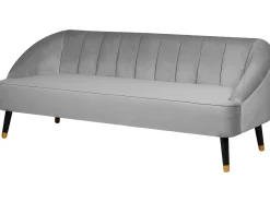 Sofa 3 personers ALSVAG Velour Lysegrå
