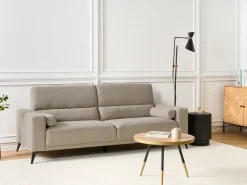 Sofa 3 personers ANGE Boucle Brungrå