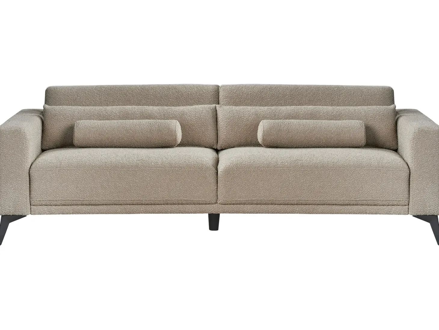 Sofa 3 personers ANGE Boucle Brungrå