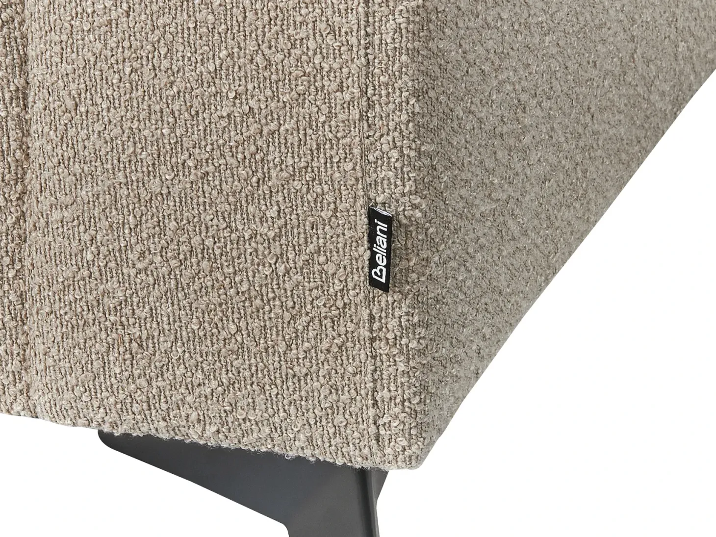 Sofa 3 personers ANGE Boucle Brungrå