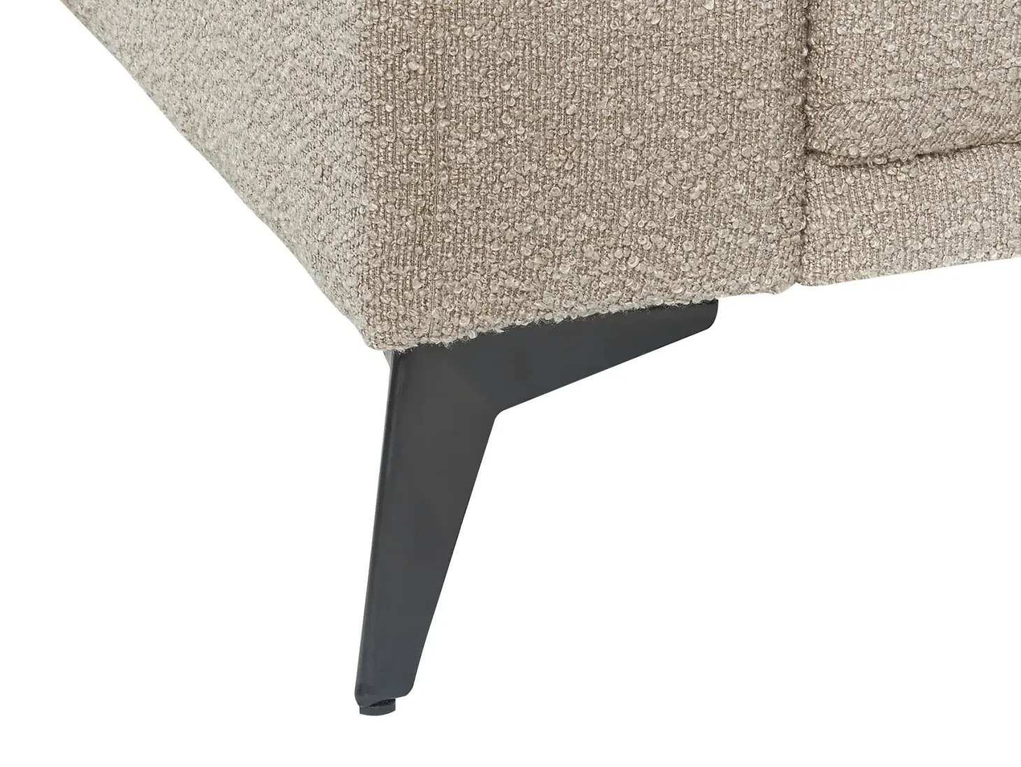 Sofa 3 personers ANGE Boucle Brungrå