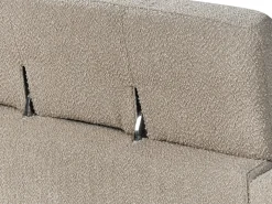 Sofa 3 personers ANGE Boucle Brungrå