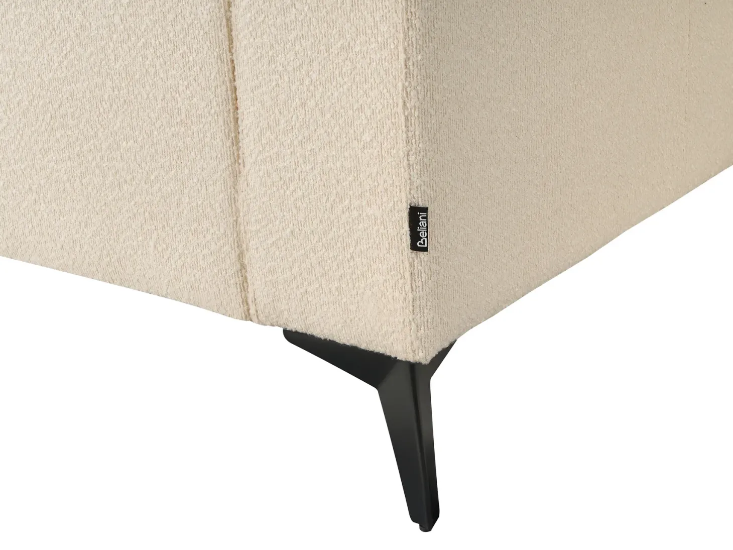 Sofa 3 personers ANGE Boucle Cremehvid