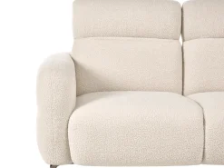 Sofa 2 personers ARTUNA Boucle Cremehvid