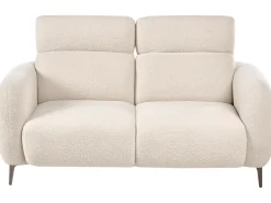 Sofa 2 personers ARTUNA Boucle Cremehvid
