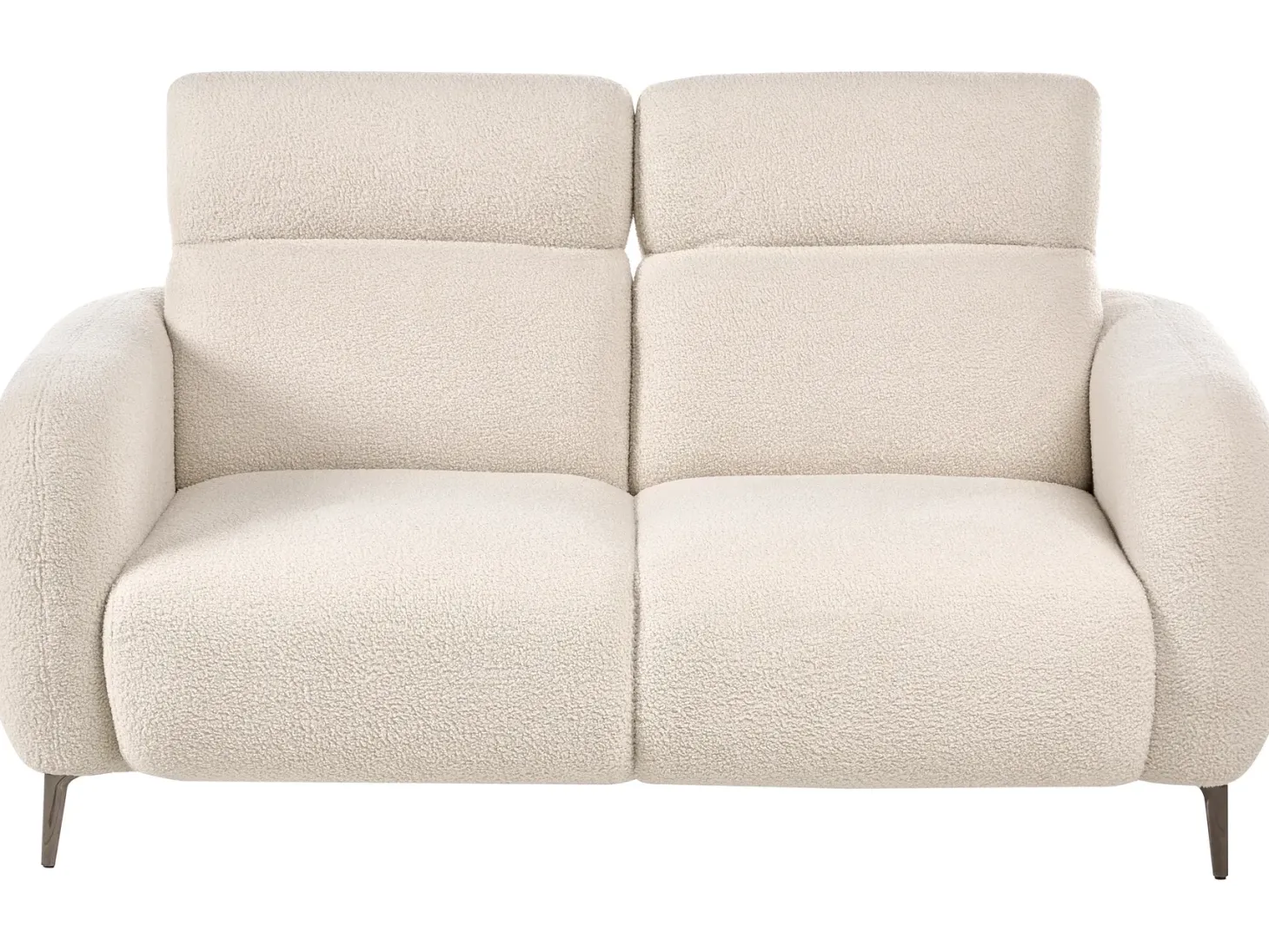 Sofa 2 personers ARTUNA Boucle Cremehvid