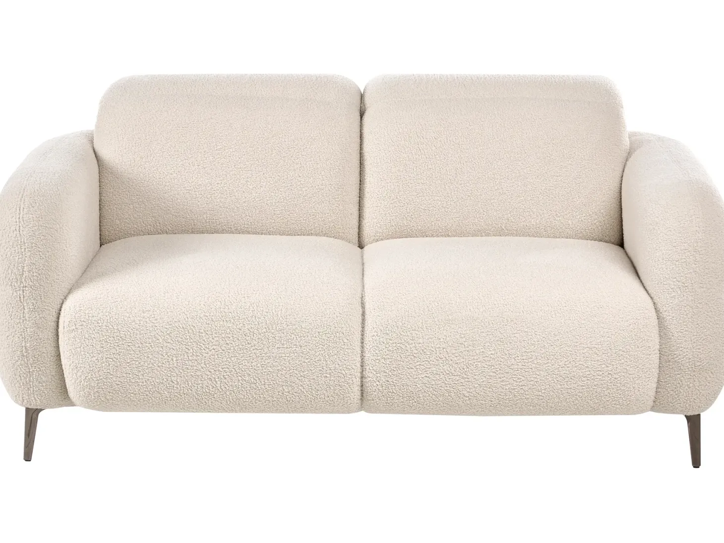 Sofa 2 personers ARTUNA Boucle Cremehvid
