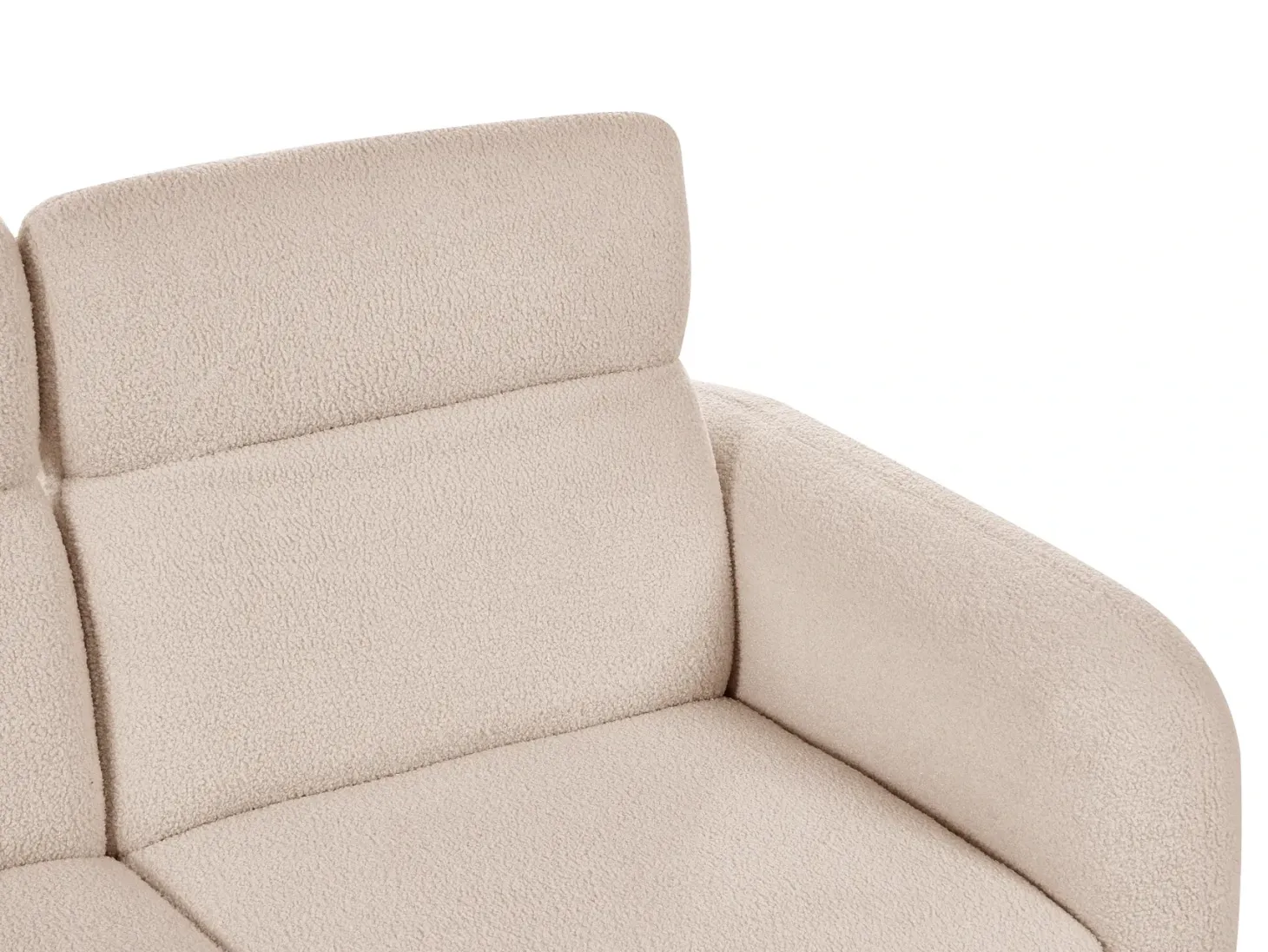 Sofa 2 personers ARTUNA Boucle Beige