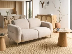 Sofa 2 personers ARTUNA Boucle Beige